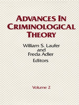 cover image of Advances in Criminological Theory